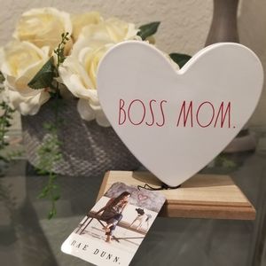 Rae Dunn Boss Mom sign valentines day